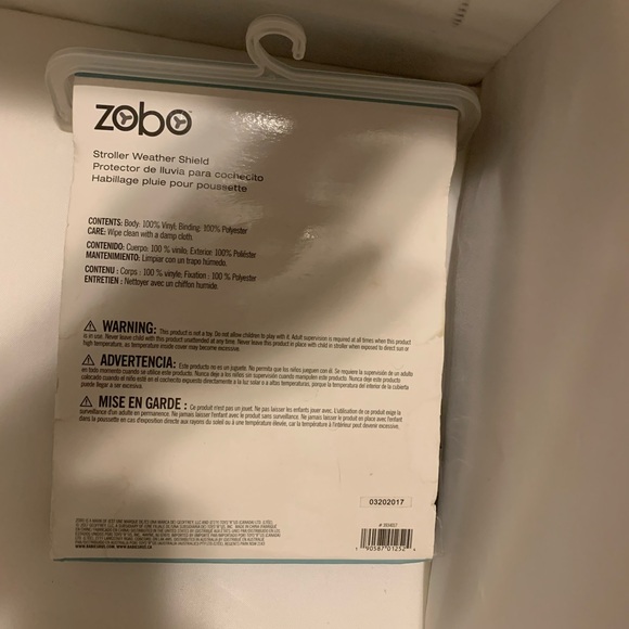 Zobo Travel Stroller System Weather Shield - Picture 5 of 6